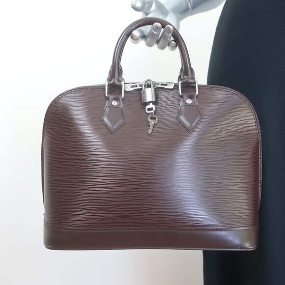 Louis Vuitton Alma PM Bag Moka Brown Epi Leather - Picture 1 of 16